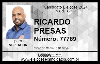 Candidato RICARDO PRESAS 2024 - MARÍLIA - Eleições