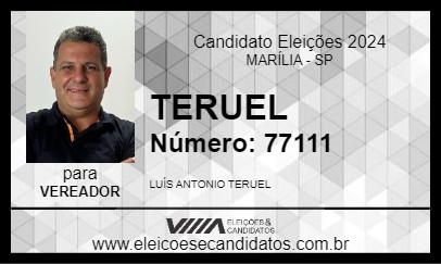 Candidato TERUEL 2024 - MARÍLIA - Eleições