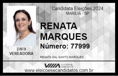 Candidato RENATA MARQUES 2024 - MARÍLIA - Eleições