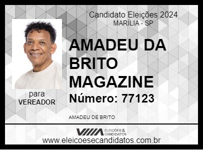 Candidato AMADEU DA BRITO MAGAZINE 2024 - MARÍLIA - Eleições