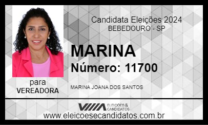 Candidato MARINA 2024 - BEBEDOURO - Eleições