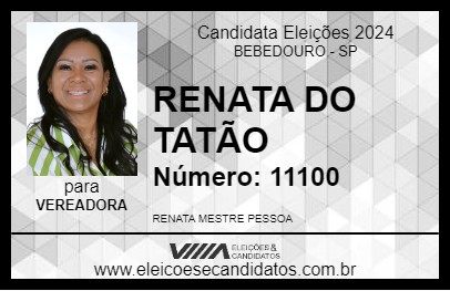 Candidato RENATA DO TATÃO 2024 - BEBEDOURO - Eleições