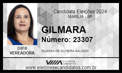 Candidato GILMARA 2024 - MARÍLIA - Eleições