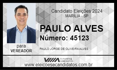 Candidato PAULO ALVES 2024 - MARÍLIA - Eleições