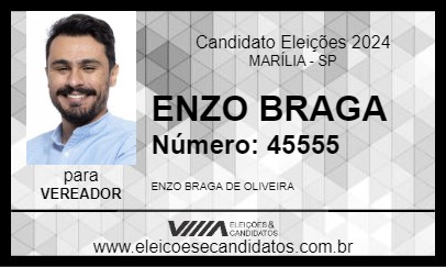 Candidato ENZO BRAGA 2024 - MARÍLIA - Eleições