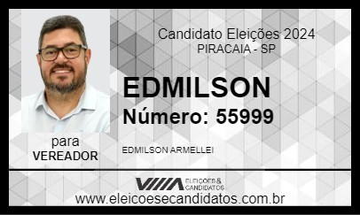 Candidato EDMILSON 2024 - PIRACAIA - Eleições