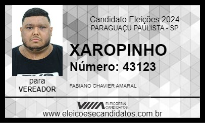 Candidato FABIANO AMARAL 2024 - PARAGUAÇU PAULISTA - Eleições