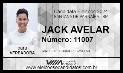 Candidato JACK AVELAR 2024 - SANTANA DE PARNAÍBA - Eleições