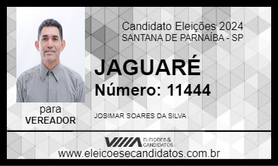 Candidato JAGUARÉ 2024 - SANTANA DE PARNAÍBA - Eleições