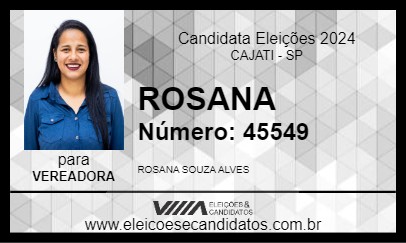 Candidato ROSANA 2024 - CAJATI - Eleições