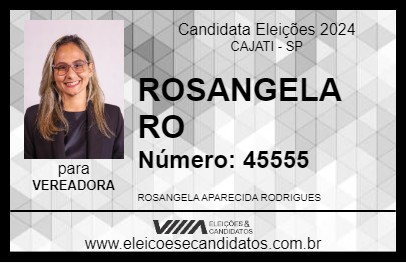 Candidato ROSANGELA RO 2024 - CAJATI - Eleições