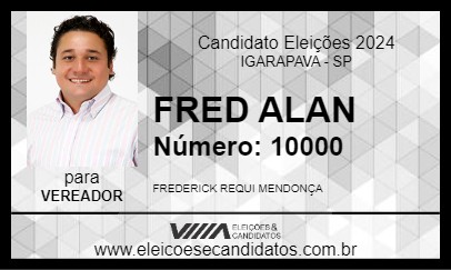 Candidato FRED ALAN 2024 - IGARAPAVA - Eleições