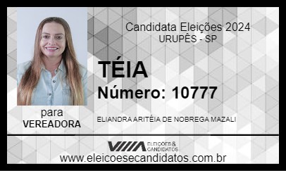 Candidato TÉIA 2024 - URUPÊS - Eleições