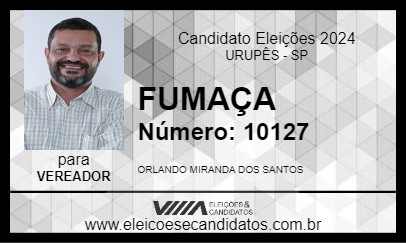 Candidato FUMAÇA 2024 - URUPÊS - Eleições