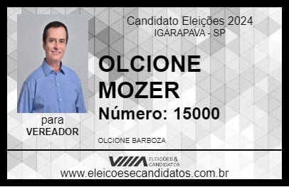 Candidato OLCIONE MOZER 2024 - IGARAPAVA - Eleições