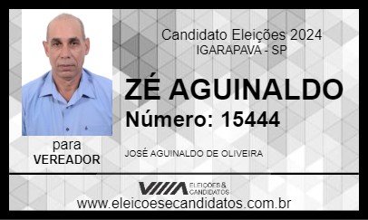 Candidato ZÉ AGUINALDO 2024 - IGARAPAVA - Eleições