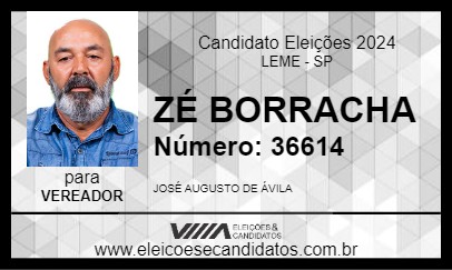 Candidato ZÉ BORRACHA 2024 - LEME - Eleições