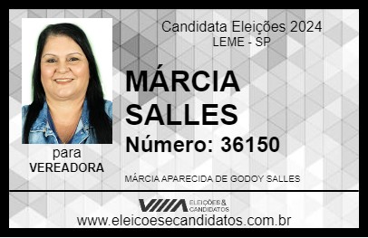 Candidato MÁRCIA SALLES 2024 - LEME - Eleições