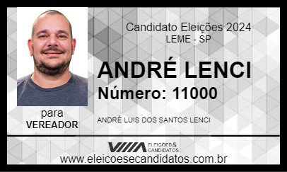 Candidato ANDRÉ LENSI 2024 - LEME - Eleições