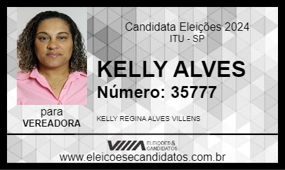 Candidato KELLY ALVES 2024 - ITU - Eleições