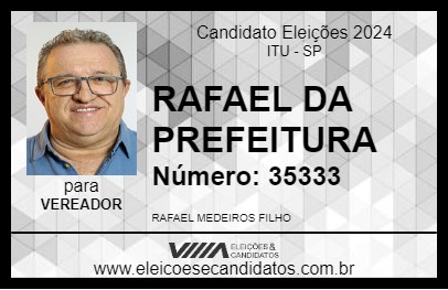 Candidato RAFAEL MEDEIROS 2024 - ITU - Eleições