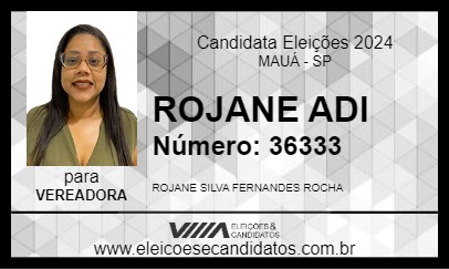 Candidato ROJANE ADI 2024 - MAUÁ - Eleições