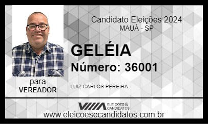 Candidato GELÉIA 2024 - MAUÁ - Eleições