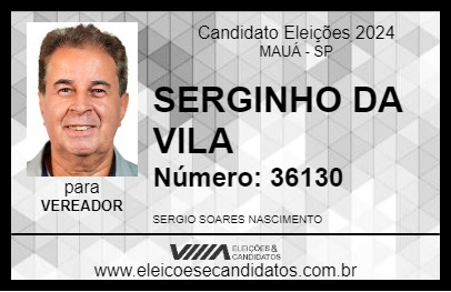 Candidato SERGINHO DA VILA 2024 - MAUÁ - Eleições