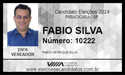 Candidato FABIO SILVA 2024 - PIRACICABA - Eleições