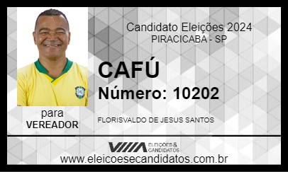 Candidato FLORISVALDO CAFÚ 2024 - PIRACICABA - Eleições