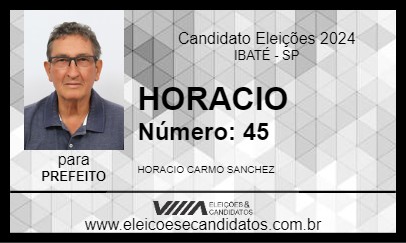 Candidato HORACIO 2024 - IBATÉ - Eleições