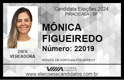 Candidato MÔNICA FIGUEIREDO 2024 - PIRACICABA - Eleições