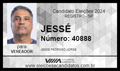 Candidato JESSÉ 2024 - REGISTRO - Eleições