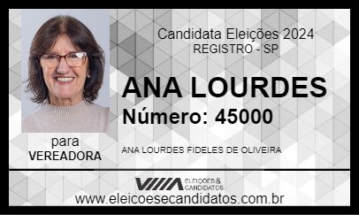 Candidato ANA LOURDES 2024 - REGISTRO - Eleições