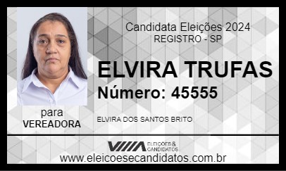 Candidato ELVIRA TRUFAS 2024 - REGISTRO - Eleições