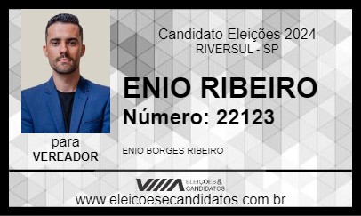 Candidato ENIO RIBEIRO 2024 - RIVERSUL - Eleições