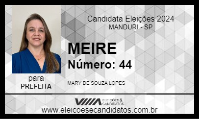 Candidato MEIRE 2024 - MANDURI - Eleições