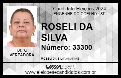 Candidato ROSELI DA SILVA 2024 - ENGENHEIRO COELHO - Eleições