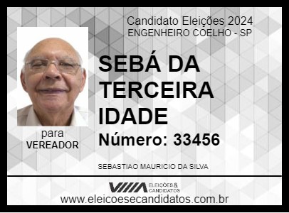 Candidato SEBÁ DA TERCEIRA IDADE 2024 - ENGENHEIRO COELHO - Eleições