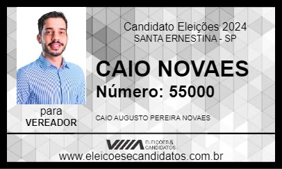 Candidato CAIO NOVAES 2024 - SANTA ERNESTINA - Eleições