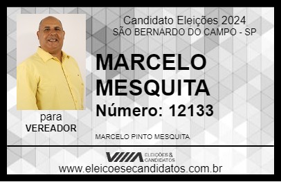 Candidato MARCELO MESQUITA 2024 - SÃO BERNARDO DO CAMPO - Eleições