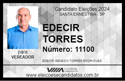 Candidato EDECIR TORRES 2024 - SANTA ERNESTINA - Eleições