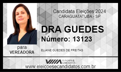 Candidato DRA GUEDES 2024 - CARAGUATATUBA - Eleições