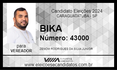 Candidato BIKA 2024 - CARAGUATATUBA - Eleições