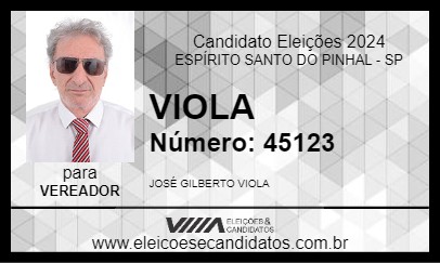 Candidato VIOLA 2024 - ESPÍRITO SANTO DO PINHAL - Eleições