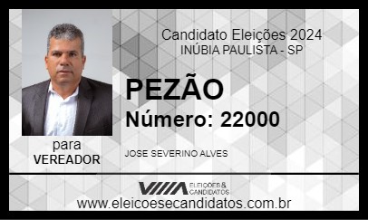 Candidato PEZÃO 2024 - INÚBIA PAULISTA - Eleições