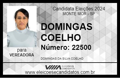 Candidato DOMINGAS COELHO 2024 - MONTE MOR - Eleições