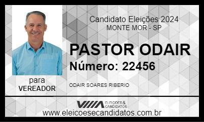 Candidato PASTOR ODAIR 2024 - MONTE MOR - Eleições