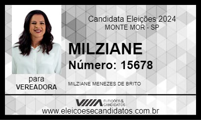 Candidato MILZIANE 2024 - MONTE MOR - Eleições