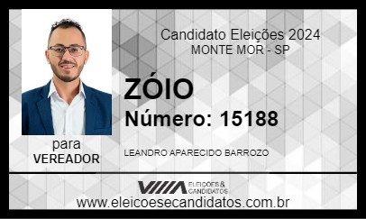 Candidato ZÓIO 2024 - MONTE MOR - Eleições